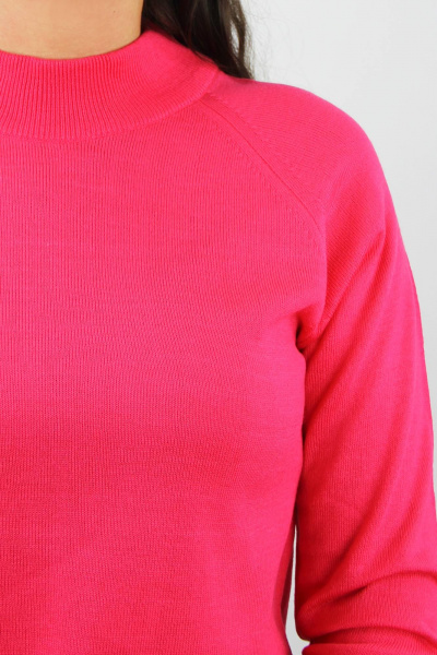 Розовый свитер реглан из трикотажа с длинным рукавом Полесье С3316-15 5С1754-Д43 158,164 валентинка - фото 3