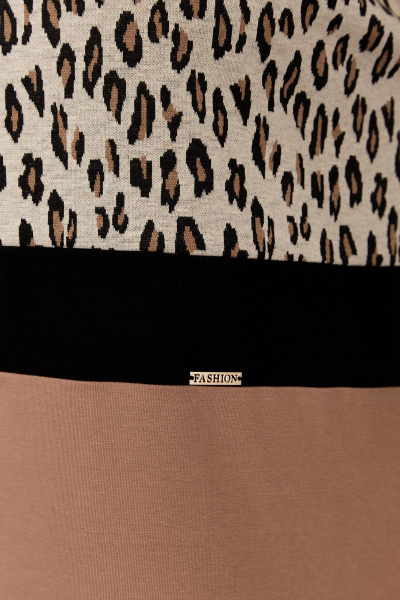 Мультиколорованный свободный джемпер с разрезами и вставками Jurimex 3219 - фото 4