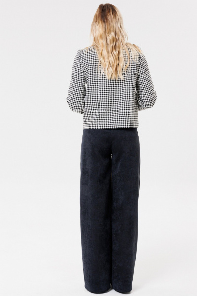 Круглогодичные вельветовые брюки-штруксы с карманами PRATA wear S019 черный - фото 4