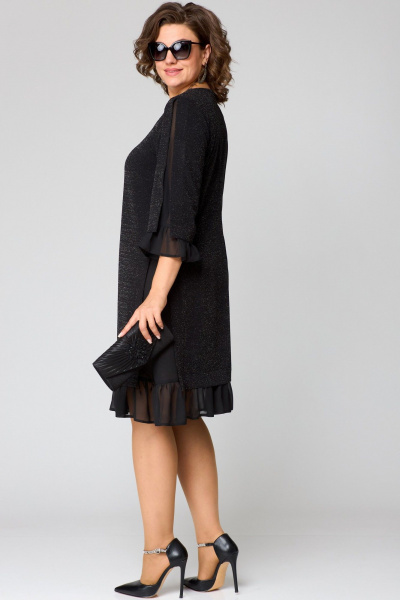 Платье EVA GRANT 7299 черный+люрекс - фото 7