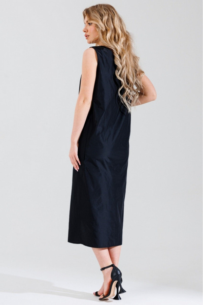 Джемпер и платье из трикотажа для стильных образов Faufilure C1517 черный - фото 4