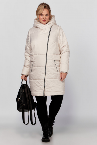 Женская зимняя плащёвая куртка с утеплителем HOOPON Algranda А3913-a-1 - фото 1