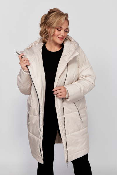 Женская зимняя плащёвая куртка с утеплителем HOOPON Algranda А3913-a-1 - фото 9