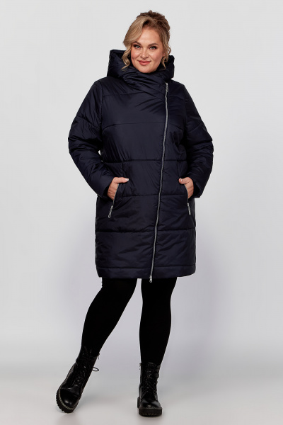 Женская зимняя плащёвая куртка с капюшоном и утеплителем HOOPON Algranda А3913-a-c - фото 2