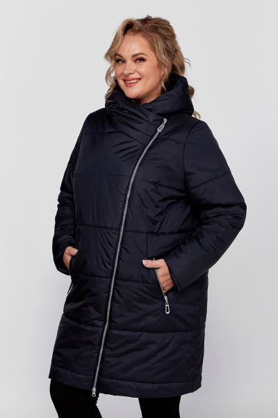 Женская зимняя плащёвая куртка с капюшоном и утеплителем HOOPON Algranda А3913-a-c - фото 9