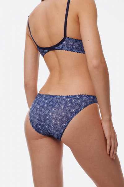 Синие гипоаллергенные трусы-слипы из микрофибры Леди Леда 310-118 - фото 2