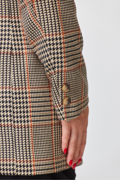 Деловой жакет и брюки из текстиля в нейтральных цветах DaLi 3697.2 - фото 6