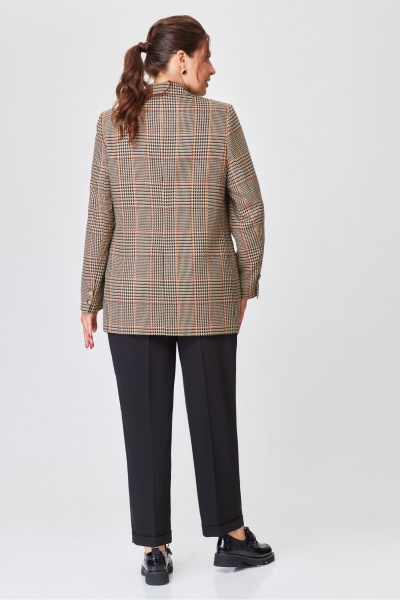 Деловой жакет и брюки из текстиля в нейтральных цветах DaLi 3697.2 - фото 8