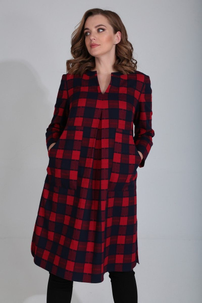 Платье MALI 420-109 клетка - фото 7