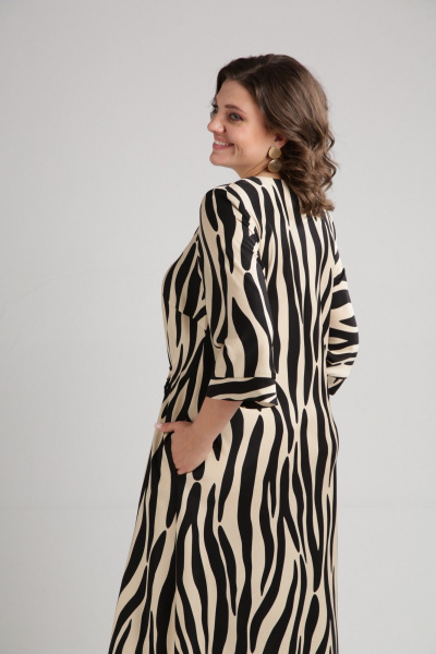 Нарядное платье А-силуэта с нагрудными выточками и карманами Rishelie 973 - фото 3