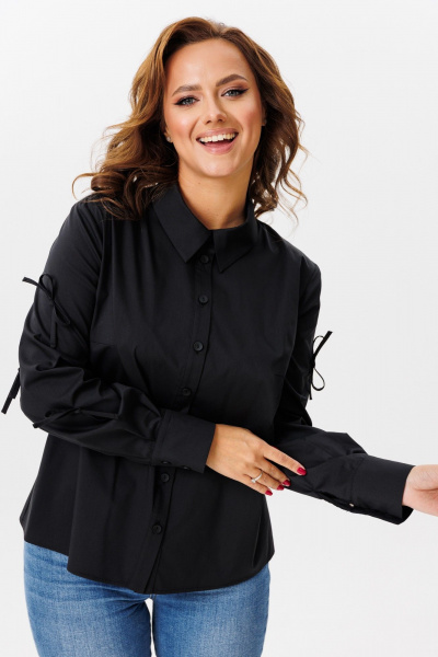 Блуза Mubliz 196 черный - фото 7