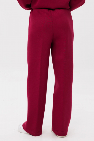 Спортивный костюм из хлопка и трикотажа с капюшоном GO f3085/12-01.170 вишня - фото 6