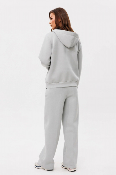 Спортивный костюм из хлопка и трикотажа с капюшоном GO f3085/29-01.170 пепел - фото 6