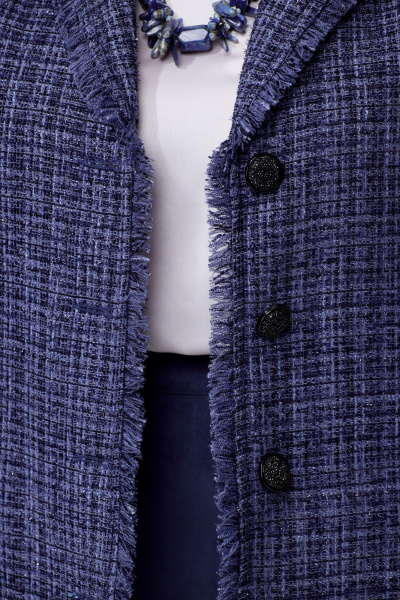 Деловой комплект из твида Fita 1772 черно-баклажановый - фото 7