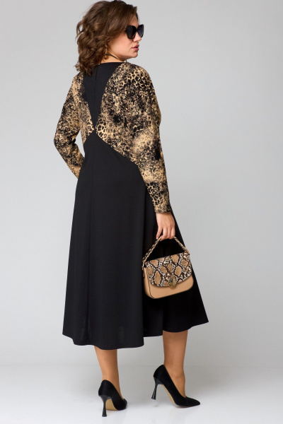 Платье EVA GRANT 7220А капучино_принт - фото 9