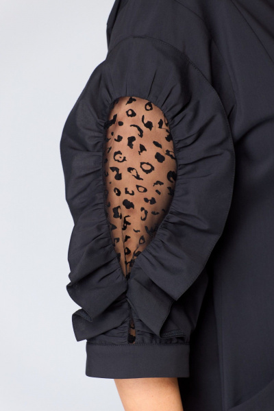 Платье EVA GRANT 7325-2 черный+кружево - фото 8