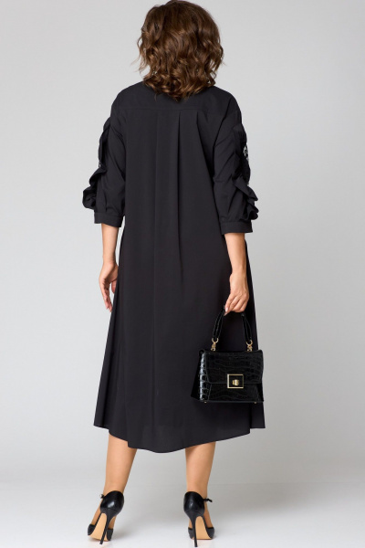 Платье EVA GRANT 7325-2 черный+кружево - фото 6