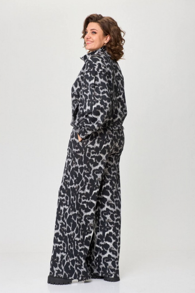 Платье свободного силуэта из трикотажа с карманами INVITE 6076 - фото 9