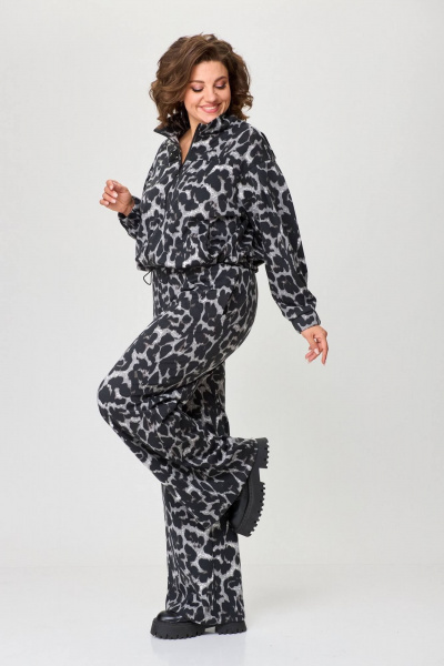 Платье свободного силуэта из трикотажа с карманами INVITE 6076 - фото 8