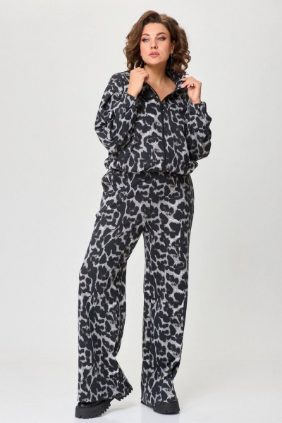 Платье свободного силуэта из трикотажа с карманами INVITE 6076 - фото 7