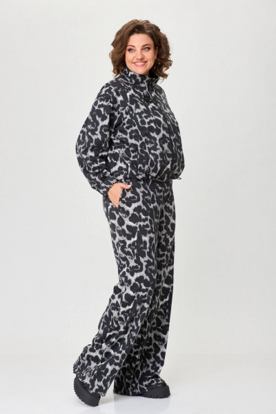 Платье свободного силуэта из трикотажа с карманами INVITE 6076 - фото 6