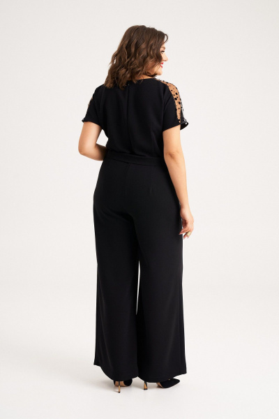 Круглогодичный элегантный комбинезон из ткани с поясом Almirastyle 387 - фото 4