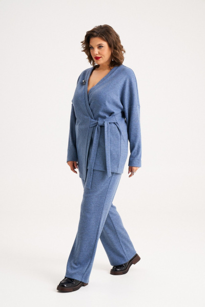 Комфортный комплект джемпер и брюки из трикотажа Almirastyle 399 - фото 3