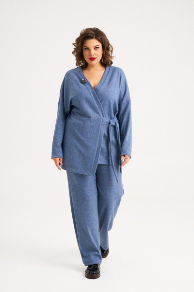 Комфортный комплект джемпер и брюки из трикотажа Almirastyle 399 - фото 1