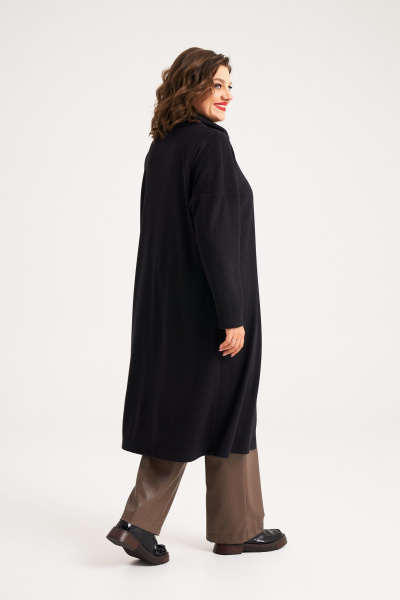 Модный кардиган с асимметричной застежкой и спущенными плечами Almirastyle 401 - фото 5