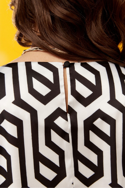 Блуза прямого силуэта из текстиля с нагрудными вытачками MALI 624-046 мейз - фото 5