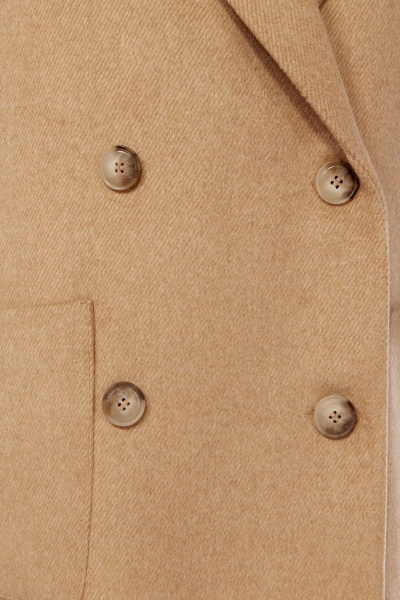 Пальто свободного кроя из пальтовой ткани с накладными карманами Диомант 1999 светлый_коричневый - фото 10