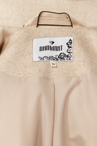 Пальто Диомант 1999 пудра - фото 11