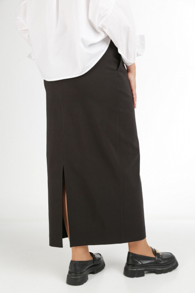 Прямая юбка макси с высоким разрезом и комфортной посадкой AXXA 3010 - фото 6