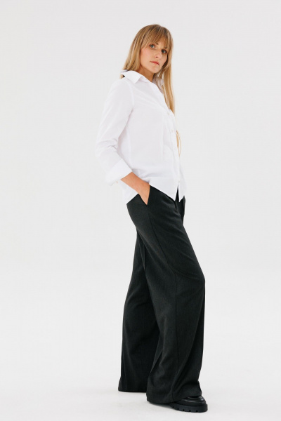 Демисезонные брюки Палаццо из поливискозы FAMA 24035-3 графит - фото 3