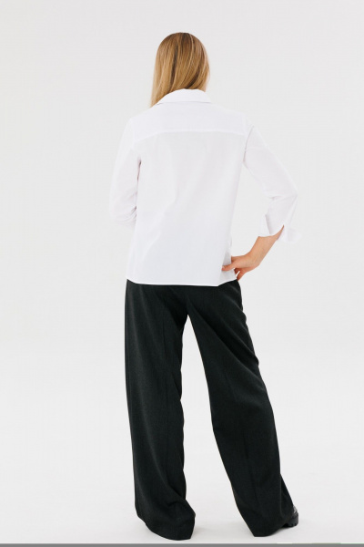 Демисезонные брюки Палаццо из поливискозы FAMA 24035-3 графит - фото 2