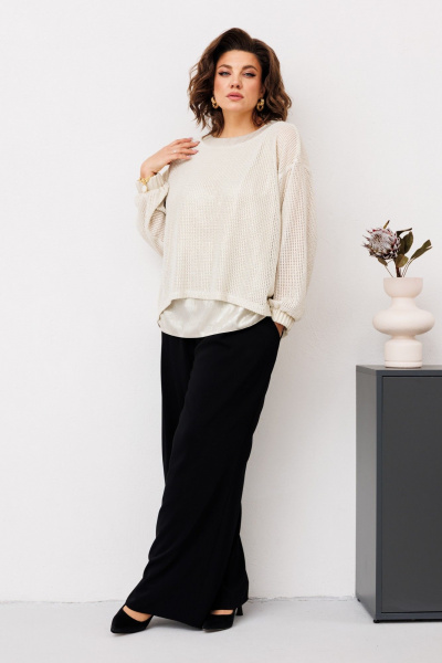 Брюки, джемпер, топ Romanovich Style 3-2734 золото - фото 8