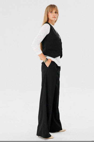 Унисекс лонгслив прямого кроя с длинными рукавами из трикотажа FAMA 24050 молочный - фото 5