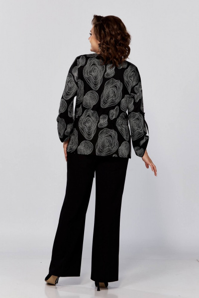 Брюки и кардиган из трикотажа, прямой и свободный силуэт, демисезон Koketka i K 1201 - фото 5