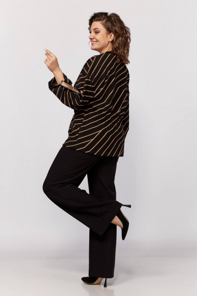 Брюки и кардиган из трикотажа, прямой крой, демисезонный Koketka i K 1201-1 - фото 8