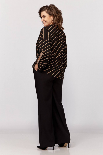 Брюки и кардиган из трикотажа, прямой крой, демисезонный Koketka i K 1201-1 - фото 7