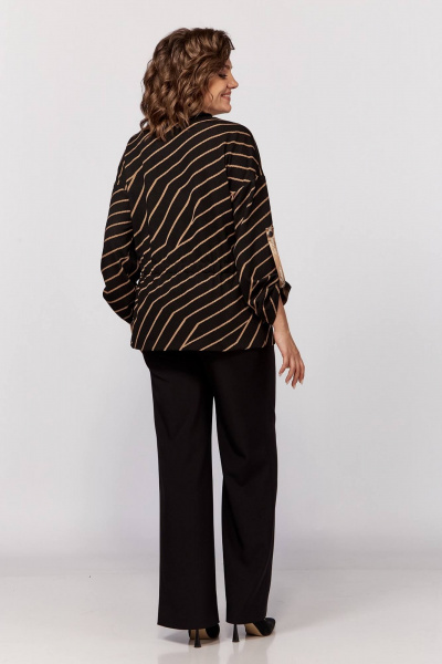 Брюки и кардиган из трикотажа, прямой крой, демисезонный Koketka i K 1201-1 - фото 6