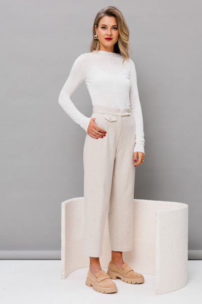 Брюки KOKOdea 6.10.1 бежевый - фото 4