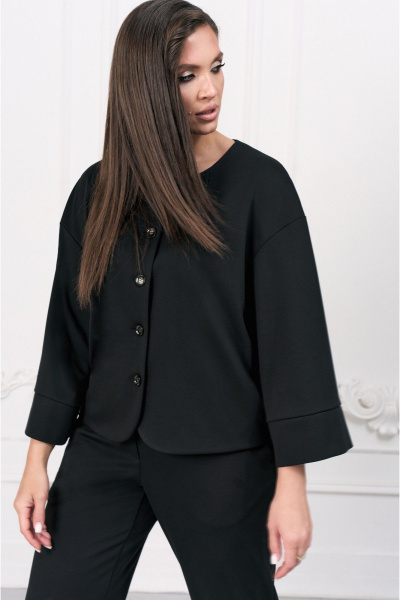 Жакет и брюки из текстиля, деловой костюм, демисезонный Lissana 4973 - фото 6