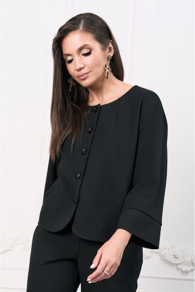 Жакет и брюки из текстиля, деловой костюм, демисезонный Lissana 4973 - фото 5