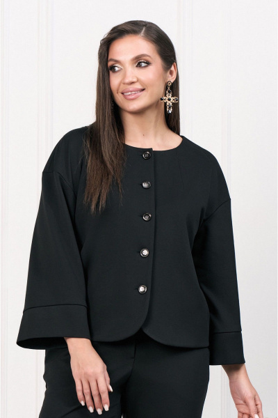 Жакет и брюки из текстиля, деловой костюм, демисезонный Lissana 4973 - фото 3