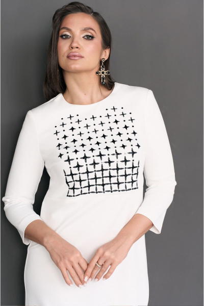 Платье с вышивкой и разрезом, демисезон, на каждый день Lissana 4954 - фото 15