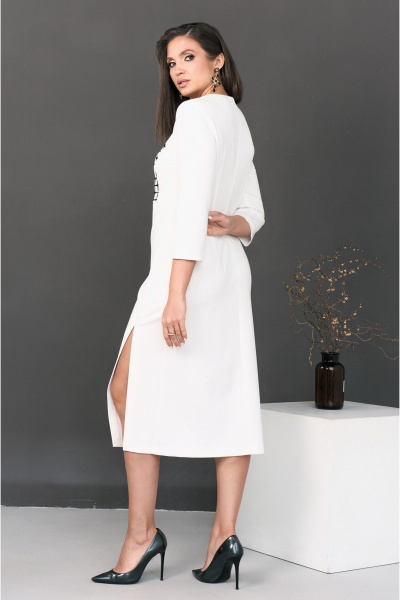 Платье с вышивкой и разрезом, демисезон, на каждый день Lissana 4954 - фото 4