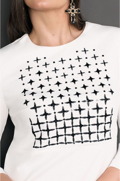 Платье с вышивкой и разрезом, демисезон, на каждый день Lissana 4954 - фото 3