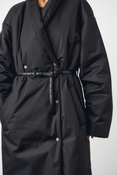 Демисезонное пальто в стиле на каждый день на кнопках ATTIKA A3053-1 - фото 3