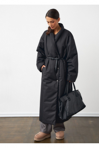 Демисезонное пальто в стиле на каждый день на кнопках ATTIKA A3053-1 - фото 2